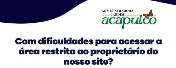 Como acessar a área restrita